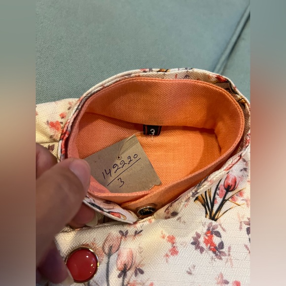 NWTs!!! Boys Matching Set with Jacket with Floral Weave Work (size: 3) - Picture 6 of 7